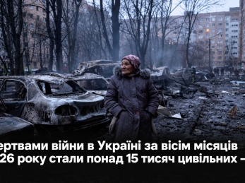 Жертвами війни в Україні за вісім місяців 2026 року стали понад 15 тисяч цивільних – ООН