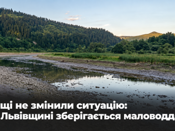 Дощі не змінили ситуацію: на Львівщині зберігається маловоддя