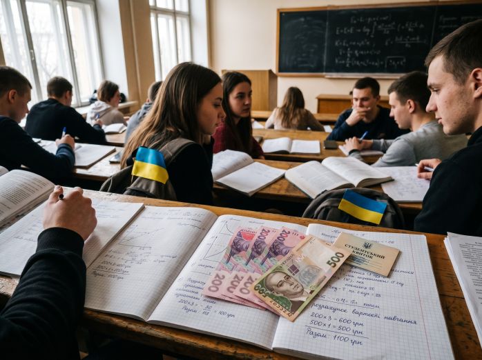 Стипендії для студентів  з 1 вересня зростуть удвічі