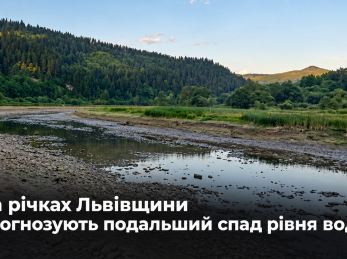 На річках Львівщини прогнозують подальший спад рівня води