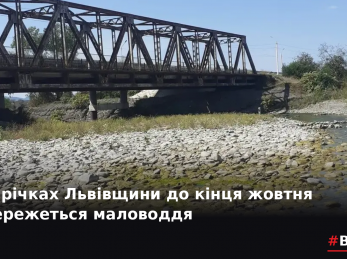 На річках Львівщини до кінця жовтня збережеться маловоддя