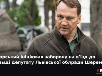 Сікорський ініціював заборону на в’їзд до Польщі депутату Львівської облради Шереметі