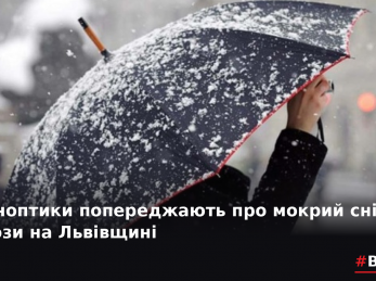 Синоптики попереджають про мокрий сніг та грози на Львівщині