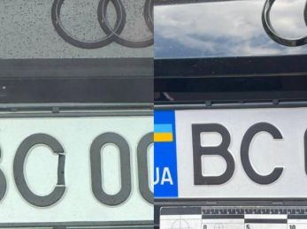 У Львові 35-річного водія Audi SQ 8 оштрафували за домальований елемент на номерному знаку