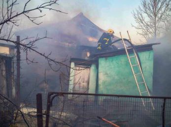 На Дрогобиччині під час пожежі врятували 65-річну жінку і трьох телят